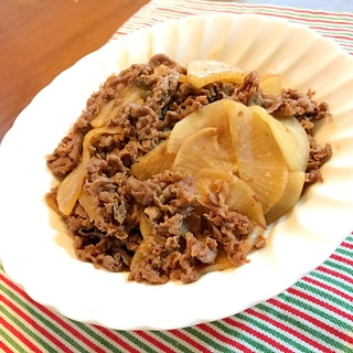 牛肉と大根の焼肉のタレ炒め